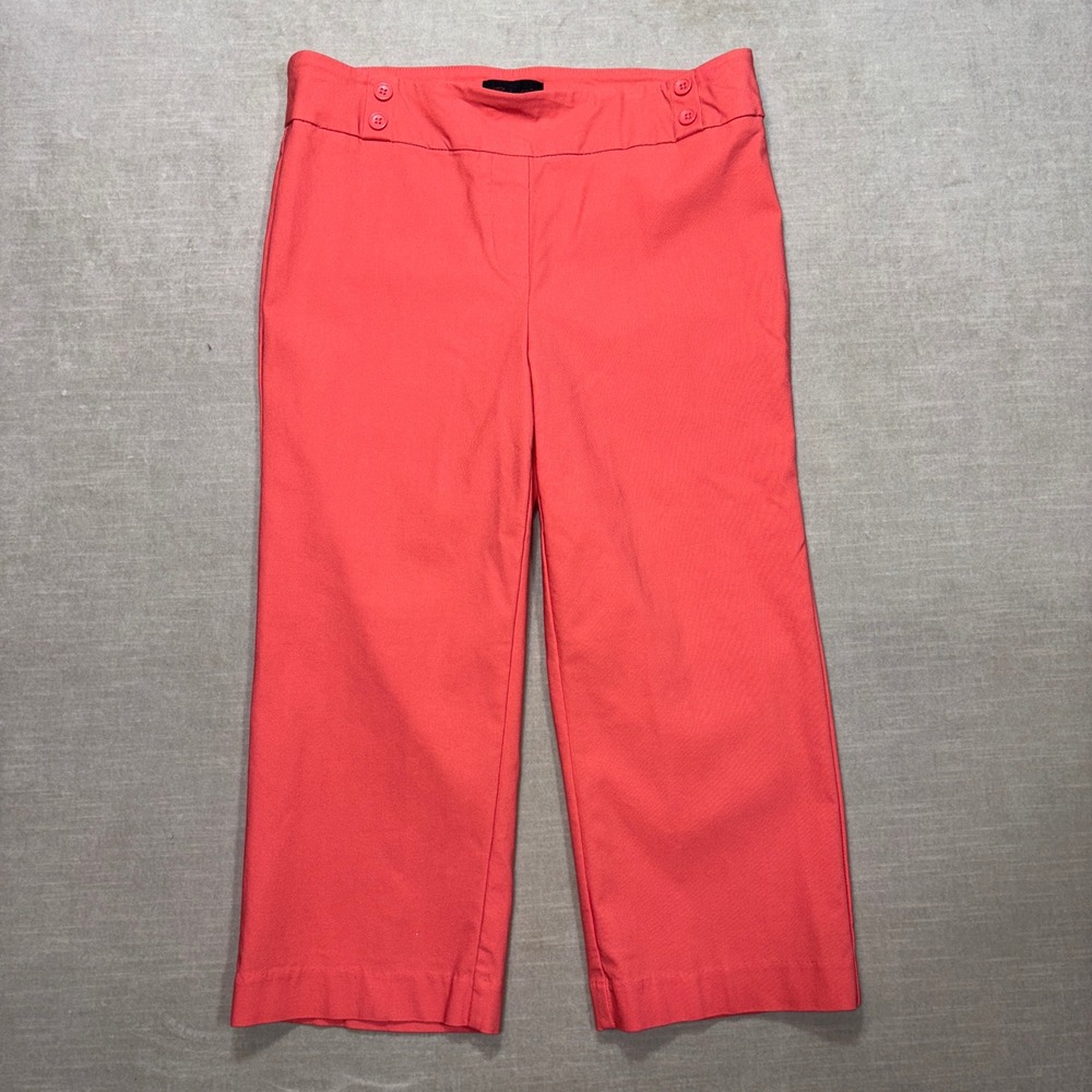 Rekucci Capri‎ Pants Womens 12 Cropped Pull On Stretch Coral
